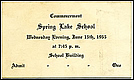 Commencement ticket.